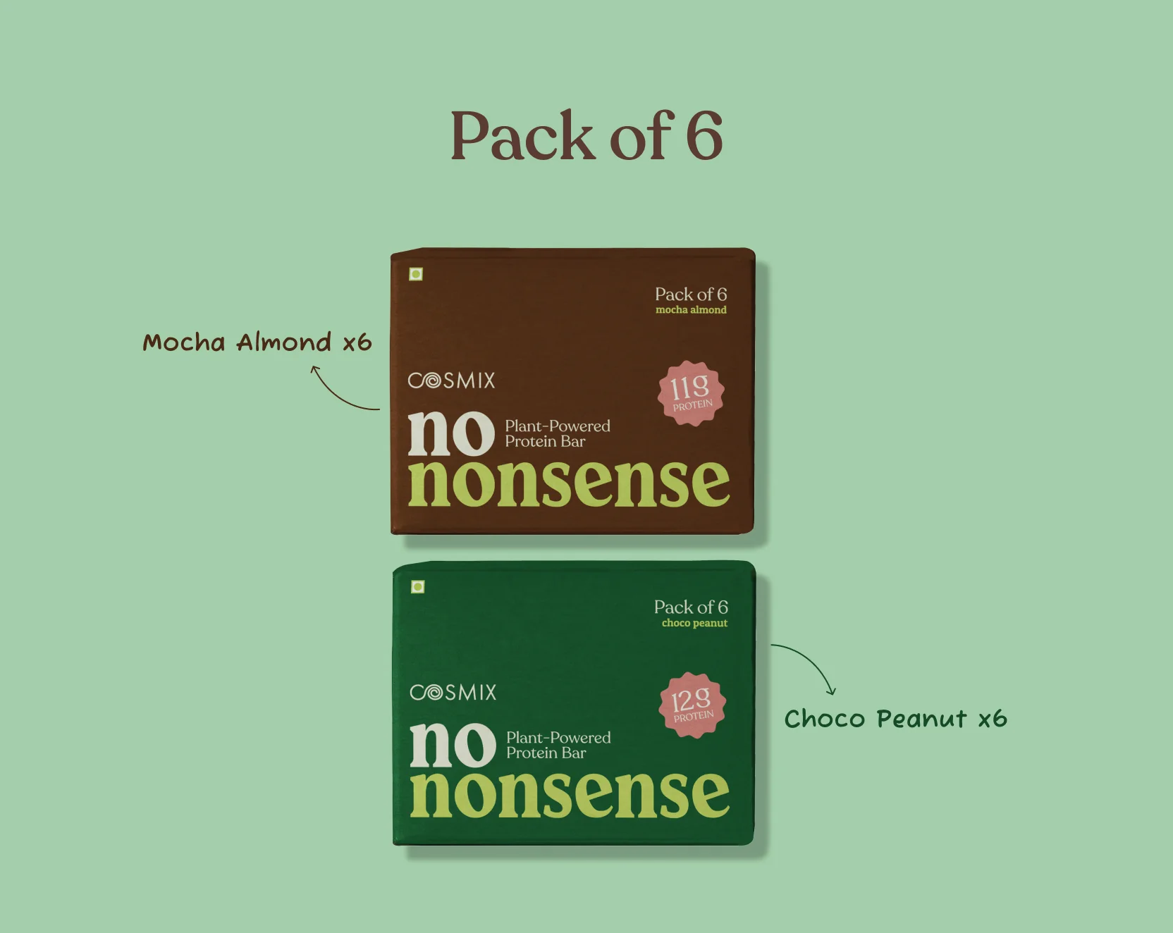 No-Nonsense Protein Bar - Mocha Almond | Pack of 6 | 270g - Image 8