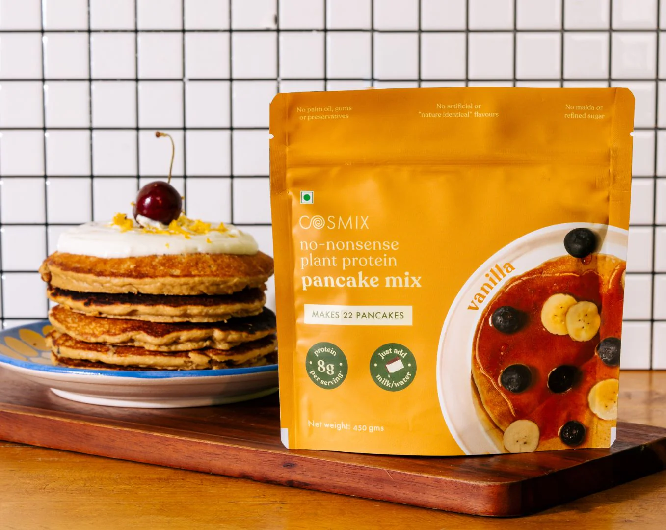 No-Nonsense Plant Protein Pancakes - Vanilla - Image 6