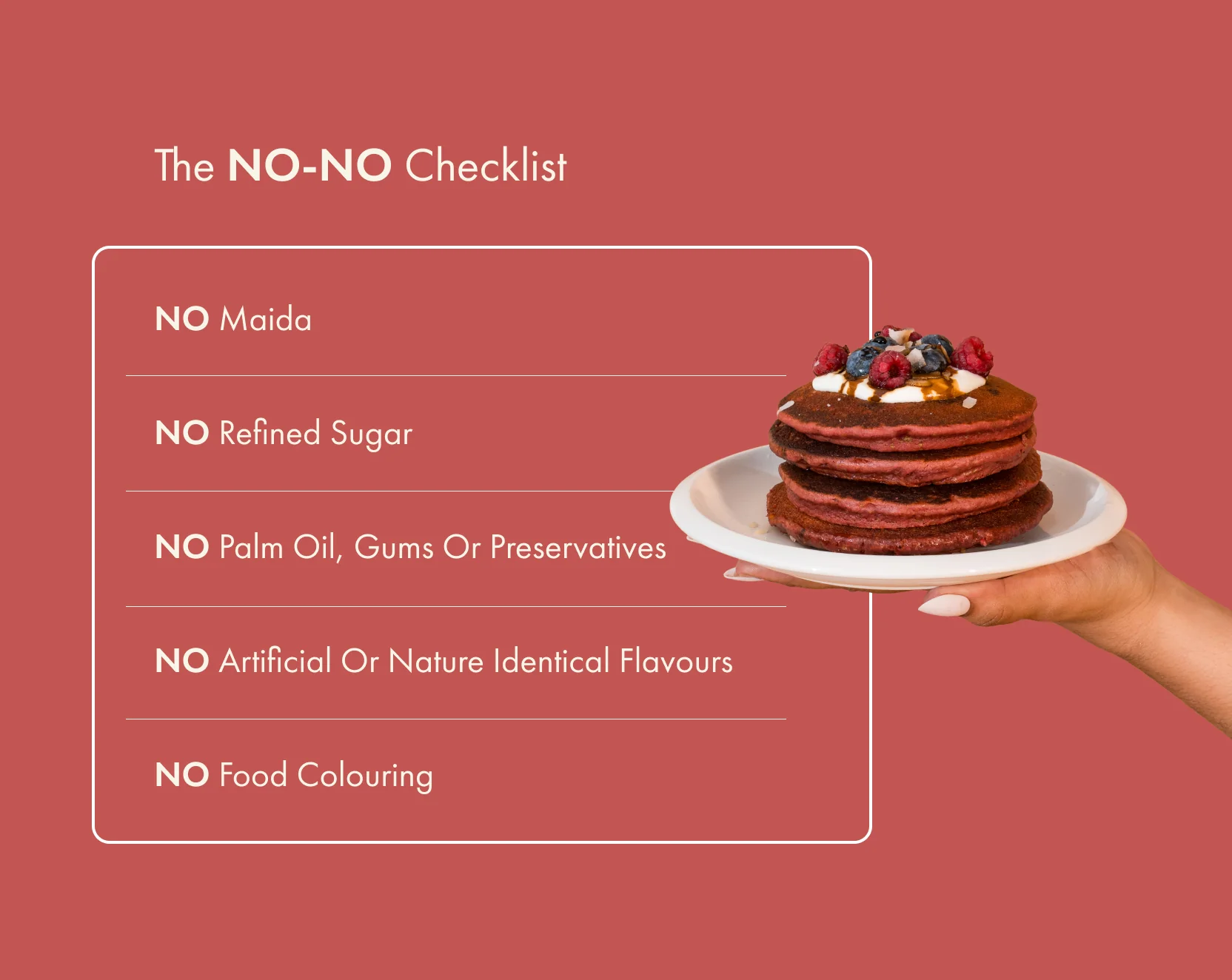 No-Nonsense Plant Protein Pancakes - Red Velvet - Image 4
